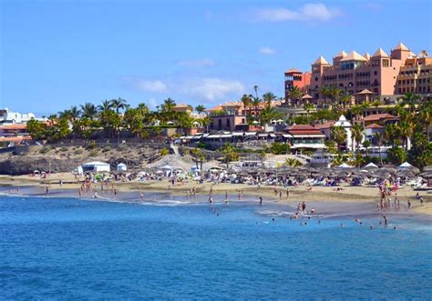 Beautiful Coastal View of El Duque Beach in Costa Adeje,Tenerife,Canary ...