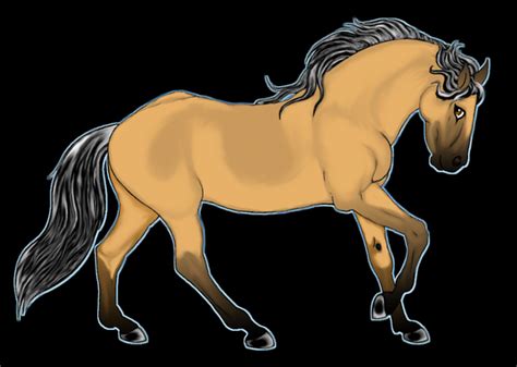 Buckskin Horse by TwistedXInnocence on DeviantArt