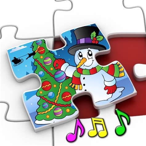 Kids Christmas Jigsaw Puzzle Shapes - educational game for preschool ...