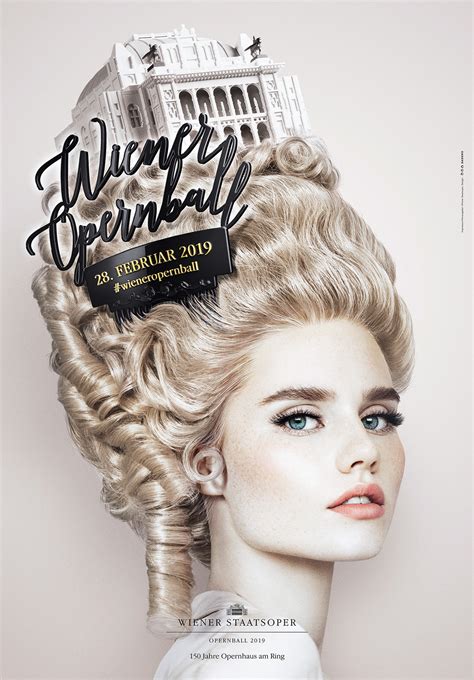 Poster for the yearly Vienna State Opera Ball 2019 - retouching by