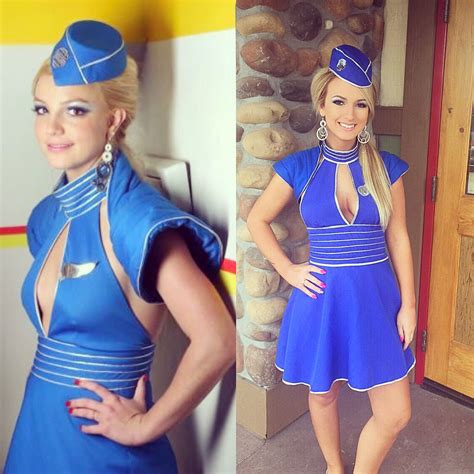 Britney Spears Toxic Brit Air Hostess Cosplay Costume ...