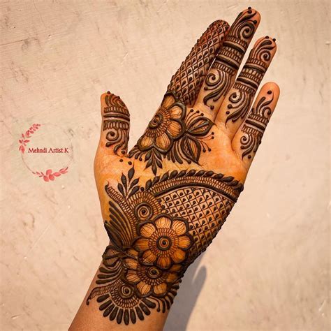Beautiful Floral Front Hand Mehndi Design || Floral Mehndi Design 2022
