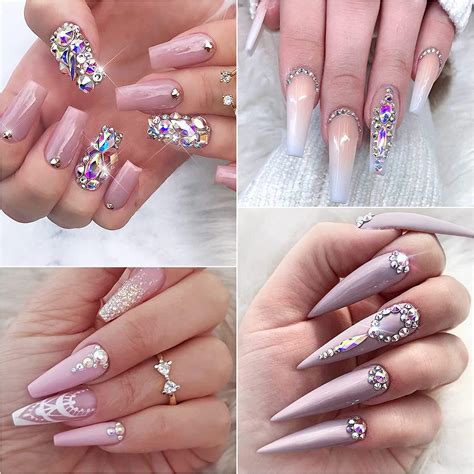 Tuyển chọn 200 mẫu nail designs rhinestones được yêu thích nhất