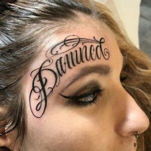 Tatuagem No Rosto Escrita - Tatuagem no Rosto: +70 tattoos únicas e surpreendentes!