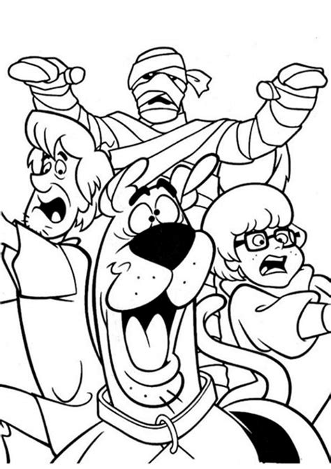 Free & Easy To Print Scooby Doo Coloring Pages - Tulamama