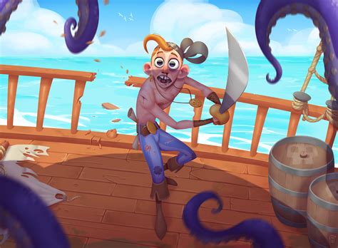 pirate attack  behance