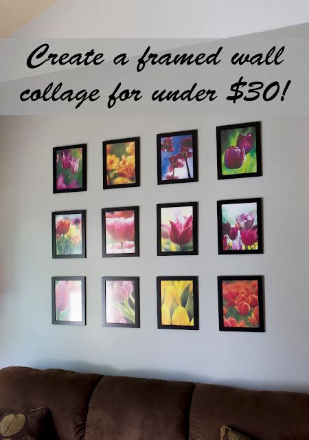 Deedah's Designs: Create a framed wall collage for under $30