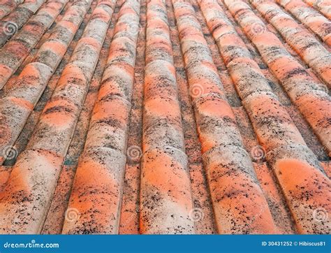 Daktegels stock foto. Image of tegels, sinaasappel, architecturaal ...