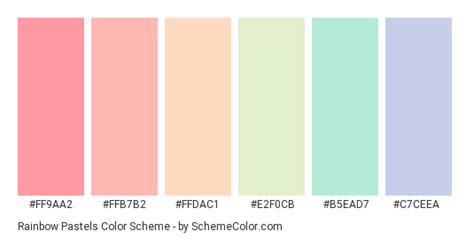 pastel roygbiv - Google Search | Pastel color schemes, Pastel colour ...