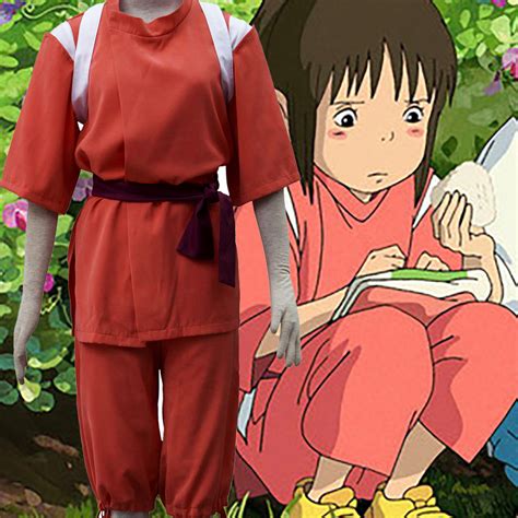 Déguisement Spirited Away Chihiro Ogino Sen Costume Carnaval Cosplay ...