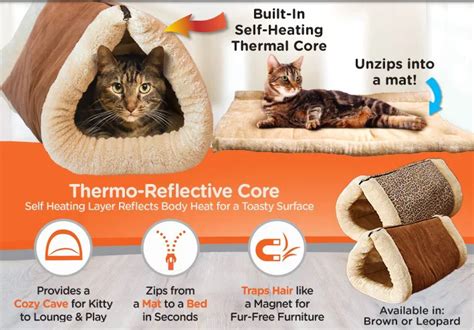 Kitty Shack 2 in 1 Tunnel Bed Mat Cat Mat Keep Warm And Snuggly Dog Cat ...
