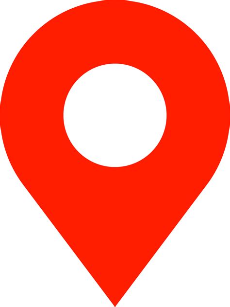 map location pin icon  red colors  png