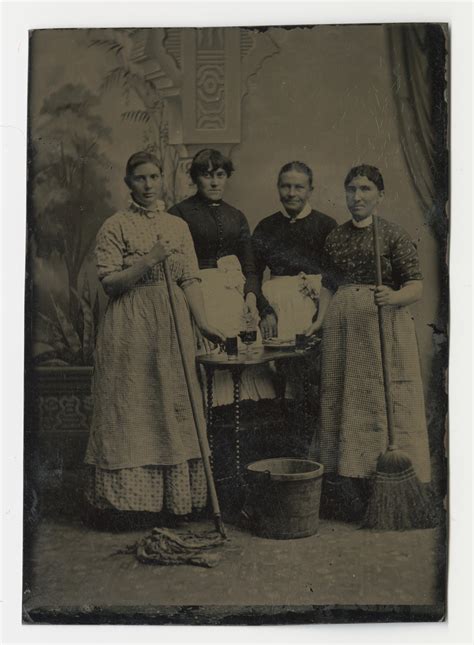 Tintype of four maids | National Museum of American History