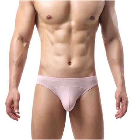 Pitauce Men's Thong Underwear Low Rise Modal Briefs Seamless Cooling