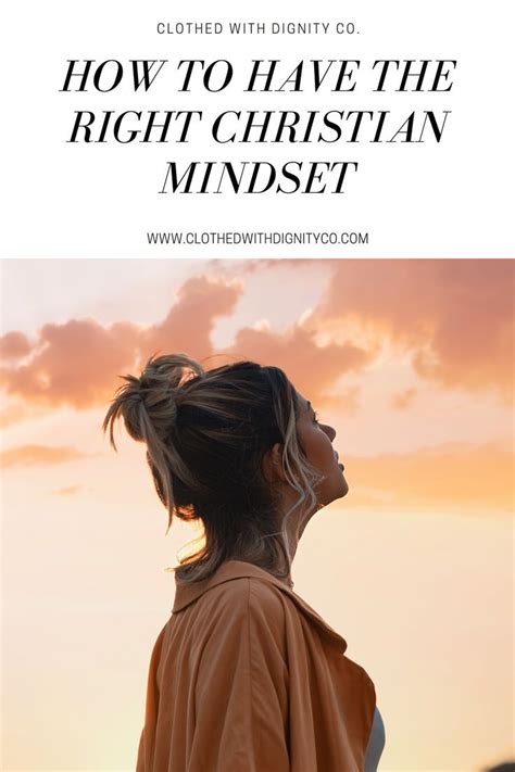 How to have the right christian mindset – Artofit