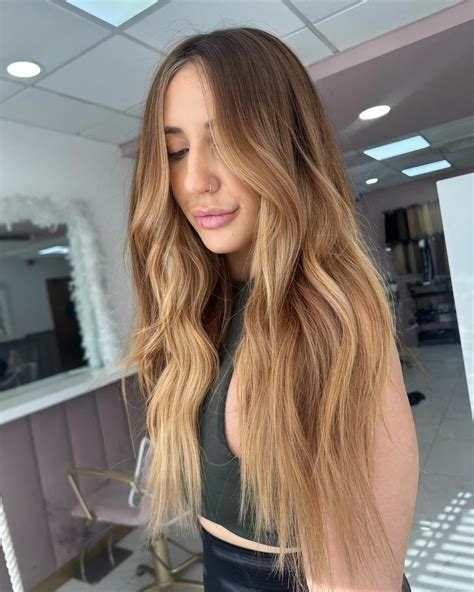 brown hair color with honey highlights 5