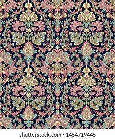 seamless traditional background pattern wallpaper stock illustration