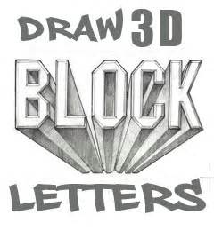 Draw 3D Block Letters