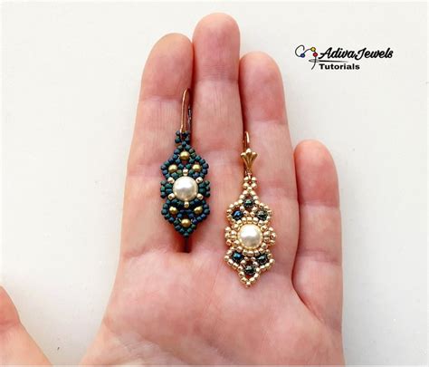 Beaded Earrings Pattern Seed Beads Tutorial - Etsy