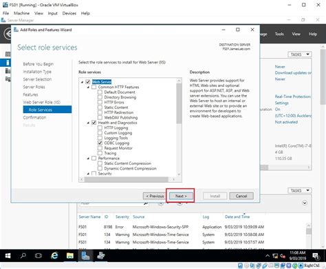 jamespcschool fsrm chapter  overview fsrm install  configure smtp