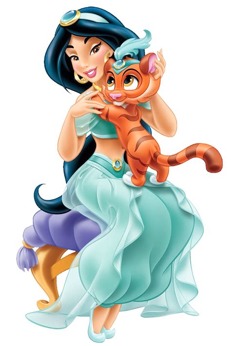 Jasmine with Tiger | Disney princess jasmine, Disney jasmine, Princess