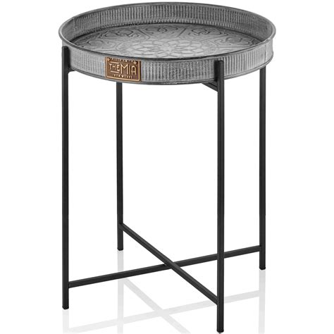 The Mia Stone Series Round Side Table