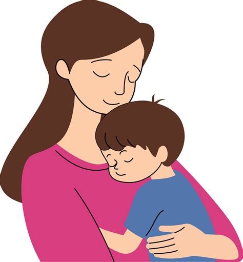 Mom Holding Child PNGs for Free Download