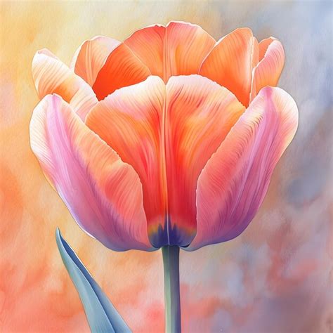 tulip painting detail images    freepik