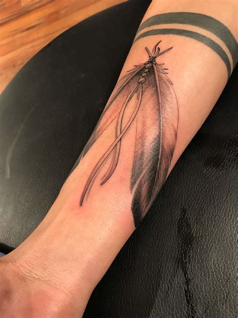 Tattoo uploaded by Oglala Lakota County Ink • eagle feathers, native ...