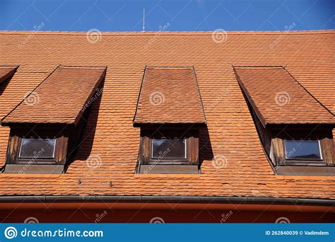 dormer windows   roof   building stock image image