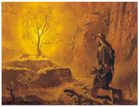 Paintings Of Moses And The Burning Bush