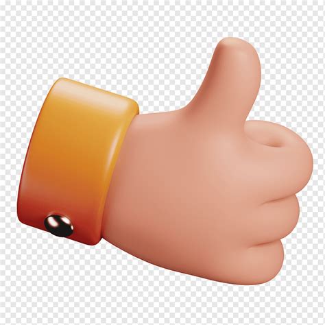 большой палец вверх, 3D, значок, png | PNGWing