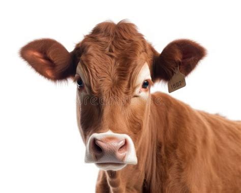 Photo of Jersey Breed of Cattle Isolated on White Background ...