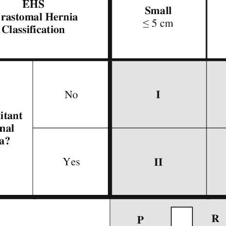 european hernia society classification  parastomal hernias