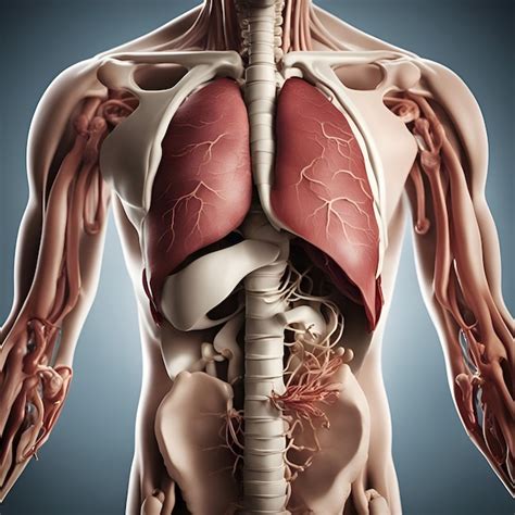 Pulmão Do Corpo Humano - Ilustração 3D medicamente precisa da anatomia do corpo humano pulmão ...
