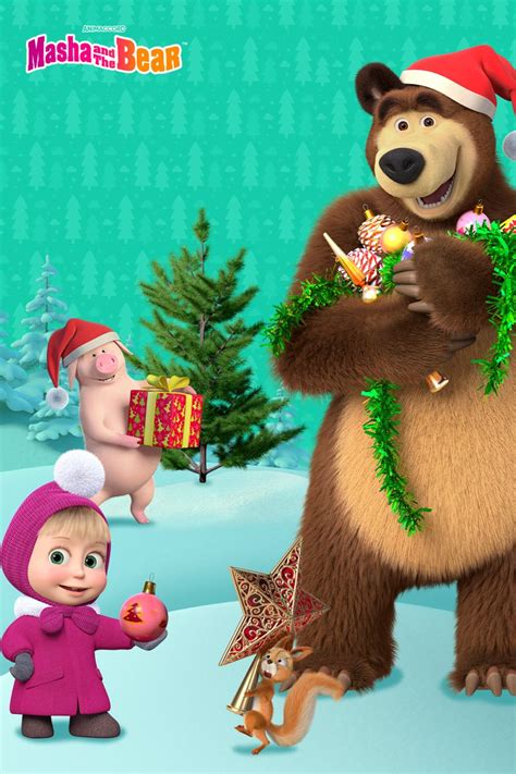 ready  christmas  masha   bear   medved