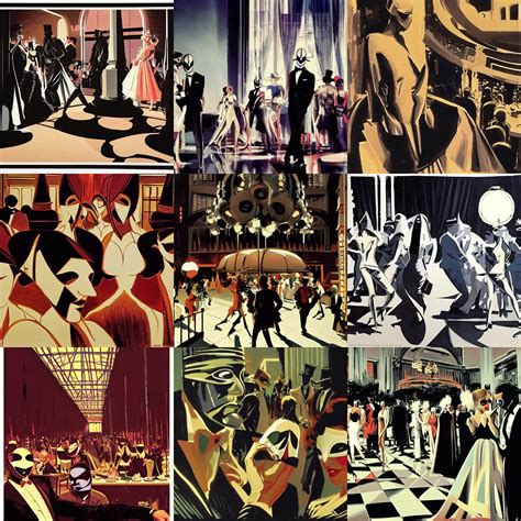 the masked ball scene from the movie eyes wide shut, | Stable Diffusion