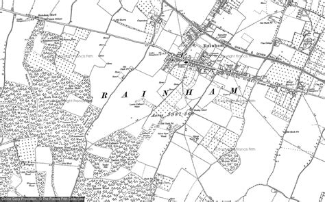 Historic Ordnance Survey Map of Rainham, 1896