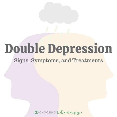 double depression signs symptoms  treatments