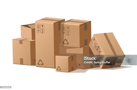 tumpukan kotak kardus tumpukan kartun paket pengiriman