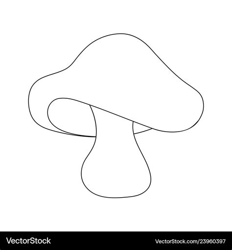 mushroom outline