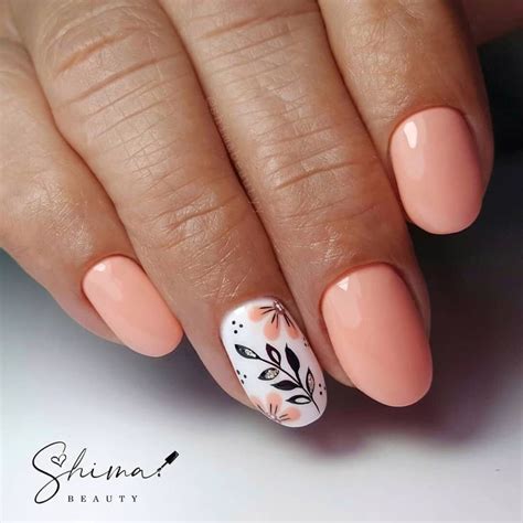 Дизайн ногтей.Уроки маникюра. — Разное | OK.RU | Peach nails, Oval ...