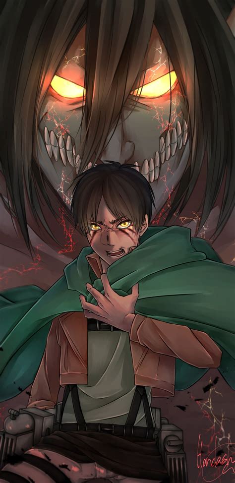 eren jaeger shingeki  kyojin titan attack