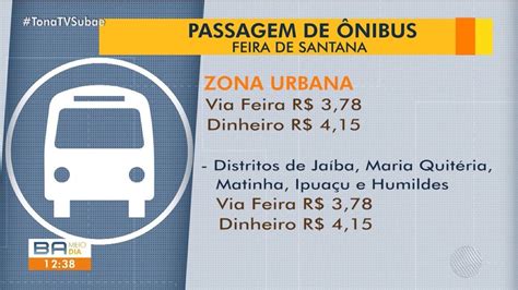 Qual O Valor Da Passagem Do Ônibus - Valor da passagem de ônibus do transporte público de Feira de Santana é ...