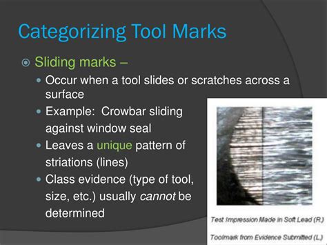 footwear tool mark evidence powerpoint