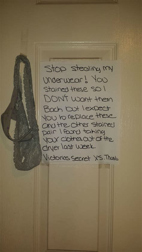 My sister regularly steals my underwear and periods all over them