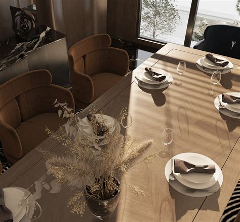 luxury dining room  behance