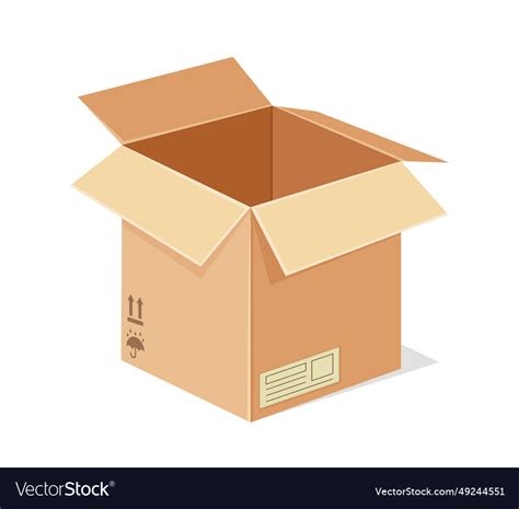 cardboard box concept royalty  vector image