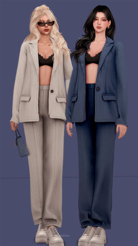 RIMINGS in 2025 | Sims 4 mods clothes, Sims 4 clothing, Lesbian outfit