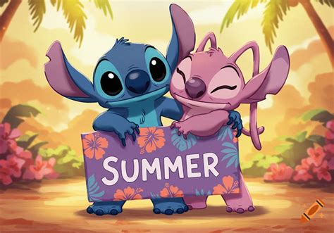 stitch  angel  lilo stitch hold  purple summer sign